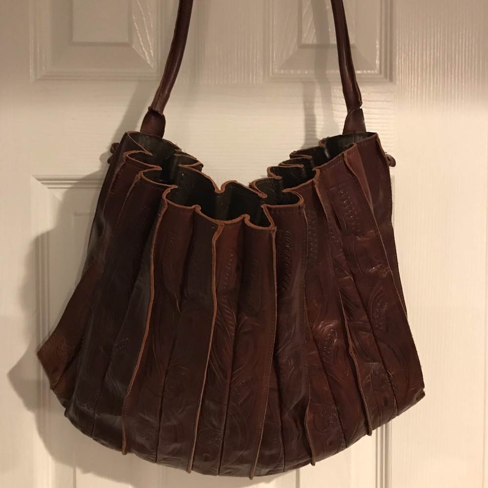 Paraguay Tooled Leather Bag